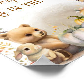 秋ウッドランドリトルカボチャ赤ちゃんシャワーゲーム ポスター (角)