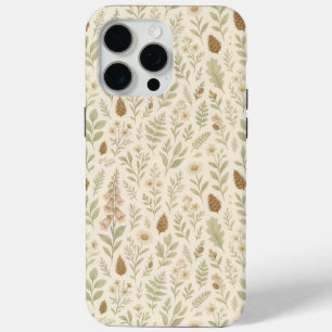 秋ウッドランド植物模様 秋の夢 iPhone 15 PRO MAXケース
