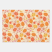 秋ウッドランド紅葉パンプキン ラッピングペーパーシート (正面2)