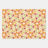 秋ウッドランド紅葉 ラッピングペーパーシート (正面3)