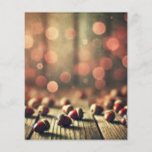 秋ウ素朴ッド&アコーズ《写真》ぼけ味スクラップブック紙 (裏面)