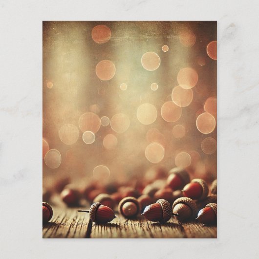 秋ウ素朴ッド&アコーズ《写真》ぼけ味スクラップブック紙 (正面)