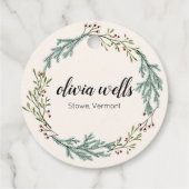 秋エバーグリーンリースシグネチャースクリプトウェア フェイバータグ (裏面)