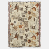 秋エフ素朴エメラコラージュ | 暖自然かい スローブランケット (正面縦)