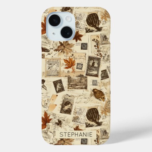 秋エフ素朴エメラコラージュ | 暖自然かい Case-Mate iPhoneケース (裏面)