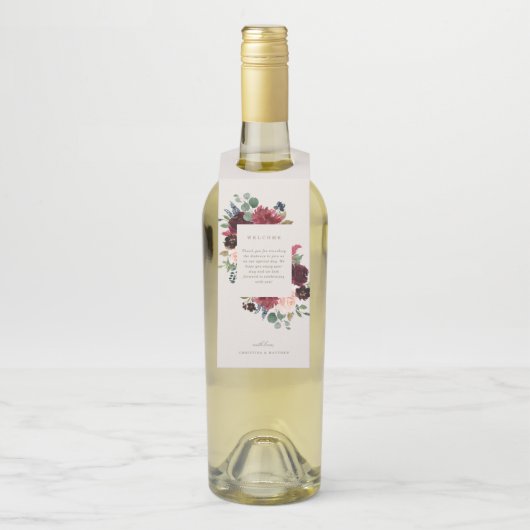 秋エレガンスウェルカムボトルハンガー ボトルネックタグ (ボトル)