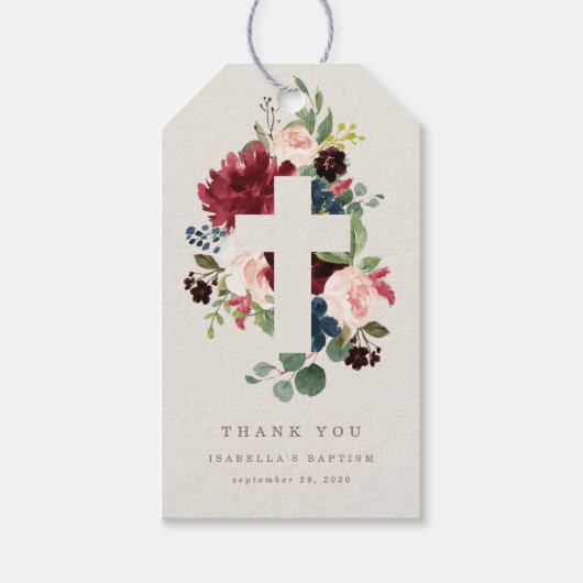 秋エレガンスサンキューラベル ギフトタグ (正面)