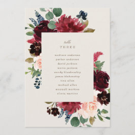 秋エレガンステーブル番号(座席付) メニュー