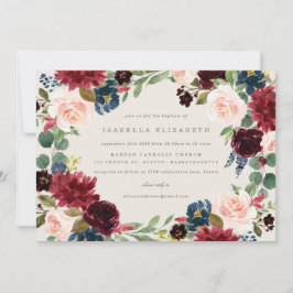 秋エレガンスバプテスマ招待状 招待状