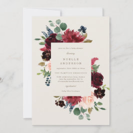 秋エレガンスベビーシャワー招待状 招待状