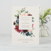 秋エレガンス結婚式招待状 招待状 (スタンド正面)