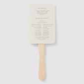 秋エレガンス結婚式 プログラムファン ハンドファン (裏面)