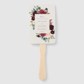 秋エレガンス結婚式 プログラムファン ハンドファン (正面)