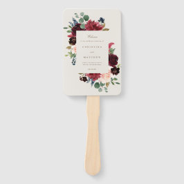 秋エレガンス結婚式 プログラムファン ハンドファン