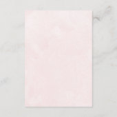 秋エレガントのピンクトーンの結婚詳細 エンクロージャーカード (裏面)