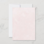 秋エレガントのピンク色結婚で サンキューカード (裏面)