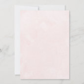 秋エレガントのピンク色結婚で セーブザデート (裏面)