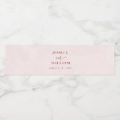 秋エレガントのピンク色結婚で ペットボトルラベル (シングルラベル)