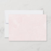 秋エレガントのピンク色結婚で 出欠カード (裏面)