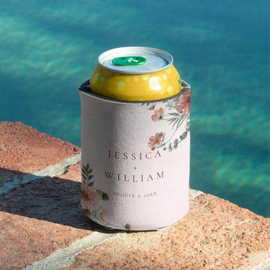 秋エレガントのピンク色結婚で 缶クーラー (インサイチュ プール)