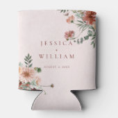 秋エレガントのピンク色結婚で 缶クーラー (裏面)