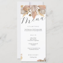 秋エレガントのフローラ結婚のメニュー