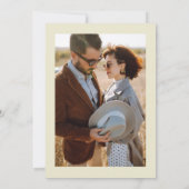 秋エレガントのフローラ結婚の1枚の写真 招待状 (裏面)