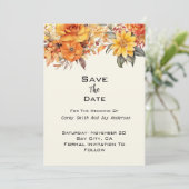 秋エレガントのフローラ結婚 招待状 (スタンド正面)