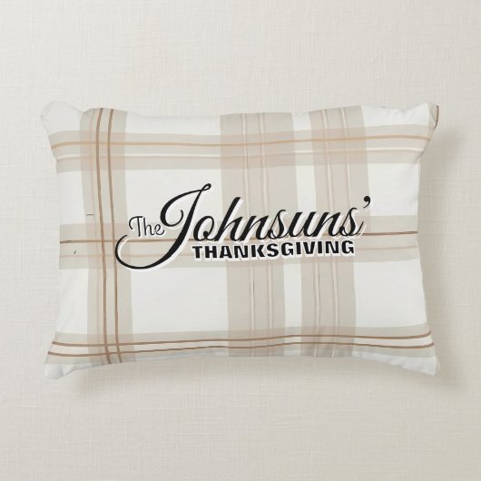 秋エレガントの感謝祭 アクセントクッション (正面)