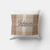 秋エレガントの感謝祭 クッション (裏面)