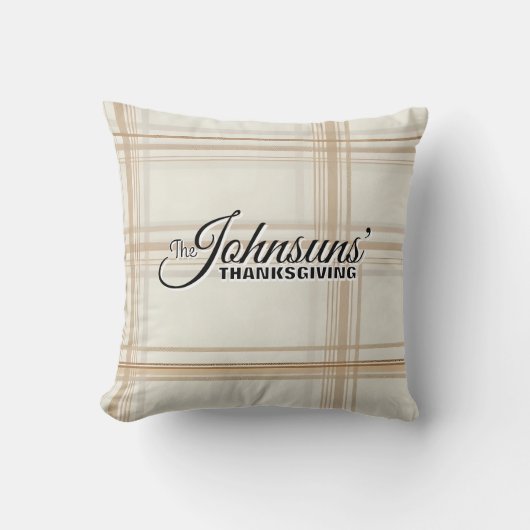 秋エレガントの感謝祭 クッション (正面)