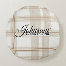 秋エレガントの感謝祭 ラウンドクッション