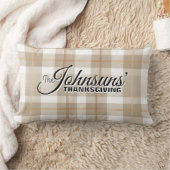 秋エレガントの感謝祭 ランバークッション (ブランケット)