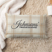 秋エレガントの感謝祭 ランバークッション (ブランケット)