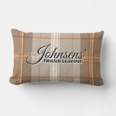 秋エレガントの感謝祭 ランバークッション (正面)