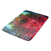 秋エレガントの木の赤いピンク葉の バスマット (アングル)