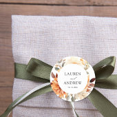 秋エレガントの水の色結婚 ラウンドシール