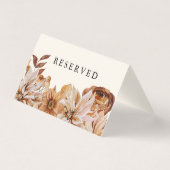 秋エレガントの水彩ベージュ色結婚予約 (裏面)