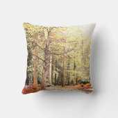 秋エレガントの水彩林 クッション (裏面)