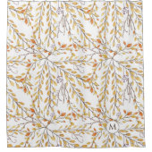 秋エレガントの紅葉のパーソナライズされた模様 シャワーカーテン (正面)