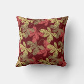 秋エレガントの葉柄 クッション (裏面)