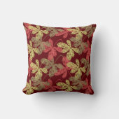 秋エレガントの葉柄 クッション (正面)