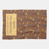 秋エレガントの葉 キッチンタオル (横)