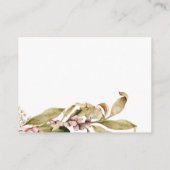 秋エレガントの赤ちゃんシャワー予約リクエスト エンクロージャーカード (裏面)