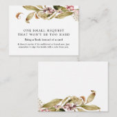 秋エレガントの赤ちゃんシャワー予約リクエスト エンクロージャーカード (正面/裏面)