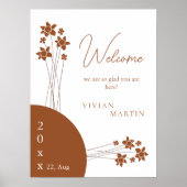 秋エレガントの2色サイドフローラへようこそ ポスター (正面)