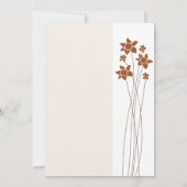 秋エレガントの2色サイドフローラ招待状 招待状 (裏面)