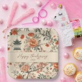 秋エレガントチノイスリーサンクスギビング ペーパープレート (パーティー)