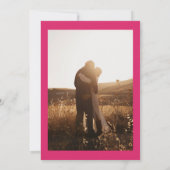 秋エレガントテラコッタボホフローラ写真結婚の写真 招待状 (裏面)