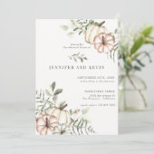 秋エレガントパンプキンボホオータムリハーサルディナーディナー 招待状 (スタンド正面)